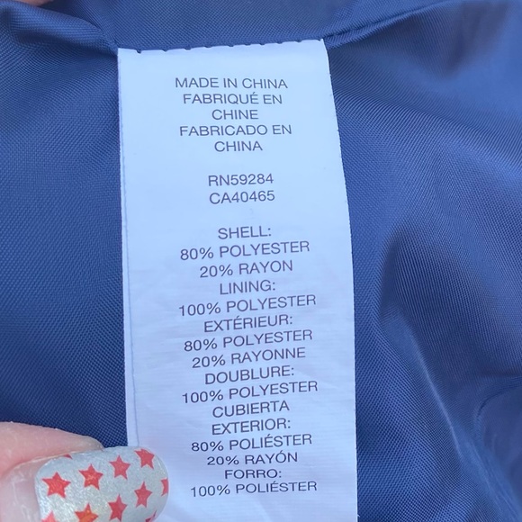 The Children's Place Size 10 Navy Blue Children's Blazer with Two Buttons - Picture 8 of 9